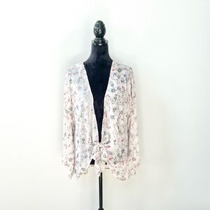 Lizard Thicket Floral Tie Top